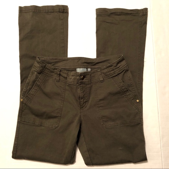 Athleta Pants - Athleta Cotton Boulder Pants Army Green Size 6
